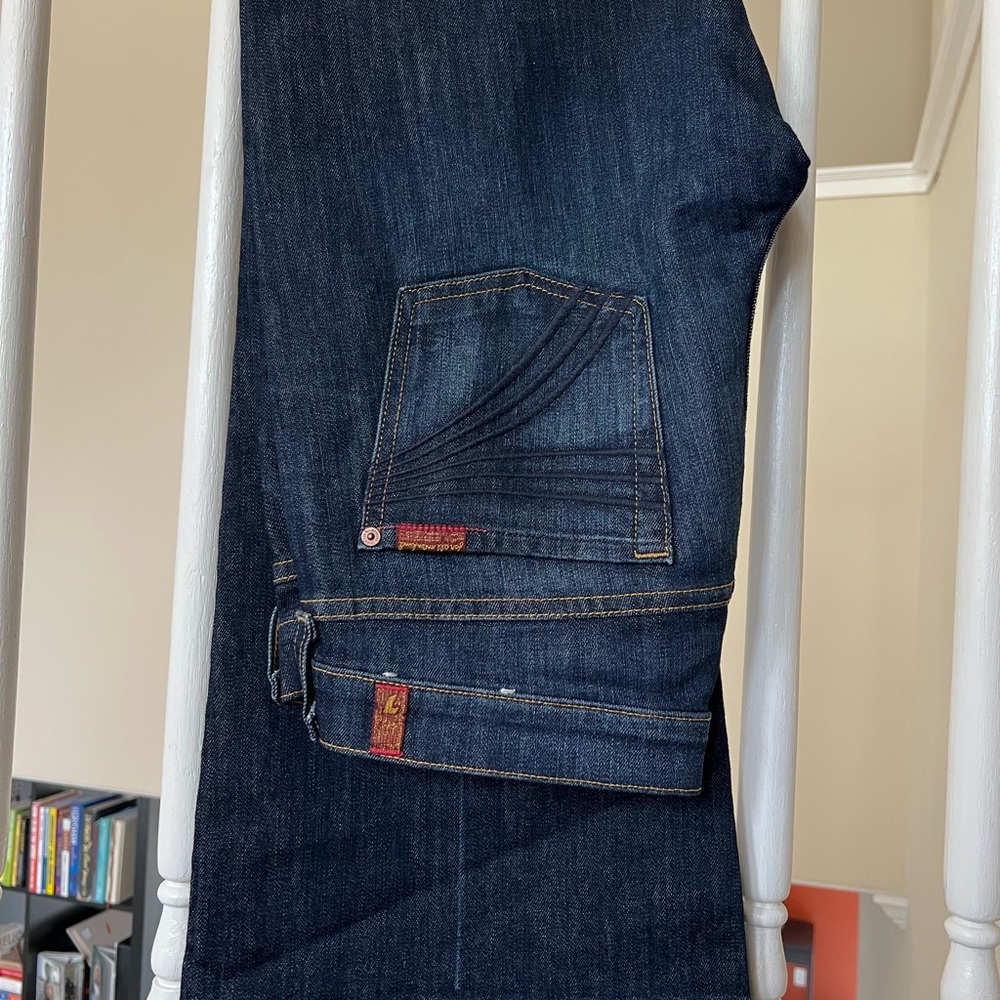 7 For All Mankind Dojo Wide-Leg Jeans – Full Length, Low Rise!